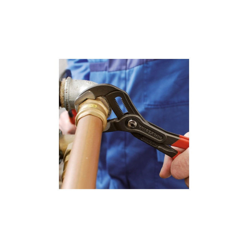 KNIPEX Cobra 87 01 250, 250mm, Rohr- / Wasserpumpen-Zange(schwarz/rot, Wasserpumpenzange, 25-fach verstellbar)
