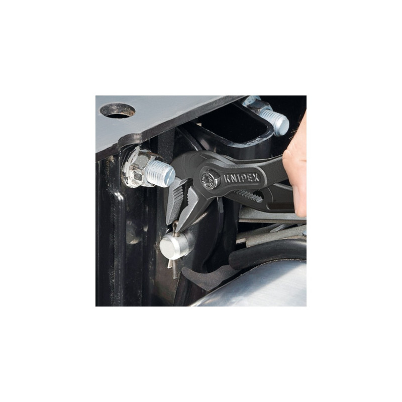 KNIPEX Cobra ES 87 51 250, 250mm, Rohr- / Wasserpumpen-Zange(schwarz/rot, Wasserpumpenzange, 19-fach verstellbar)