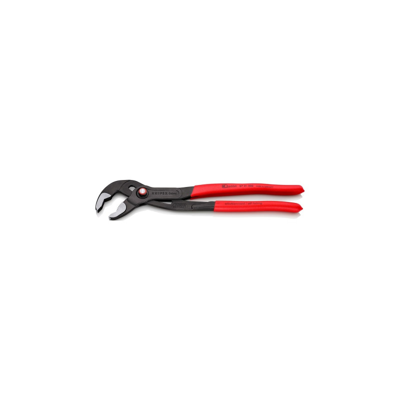 KNIPEX Cobra QuickSet Rohr- / Wasserpumpen-Zange 87 21 300(rot, Länge 300mm, für Rohre bis 2.3/4