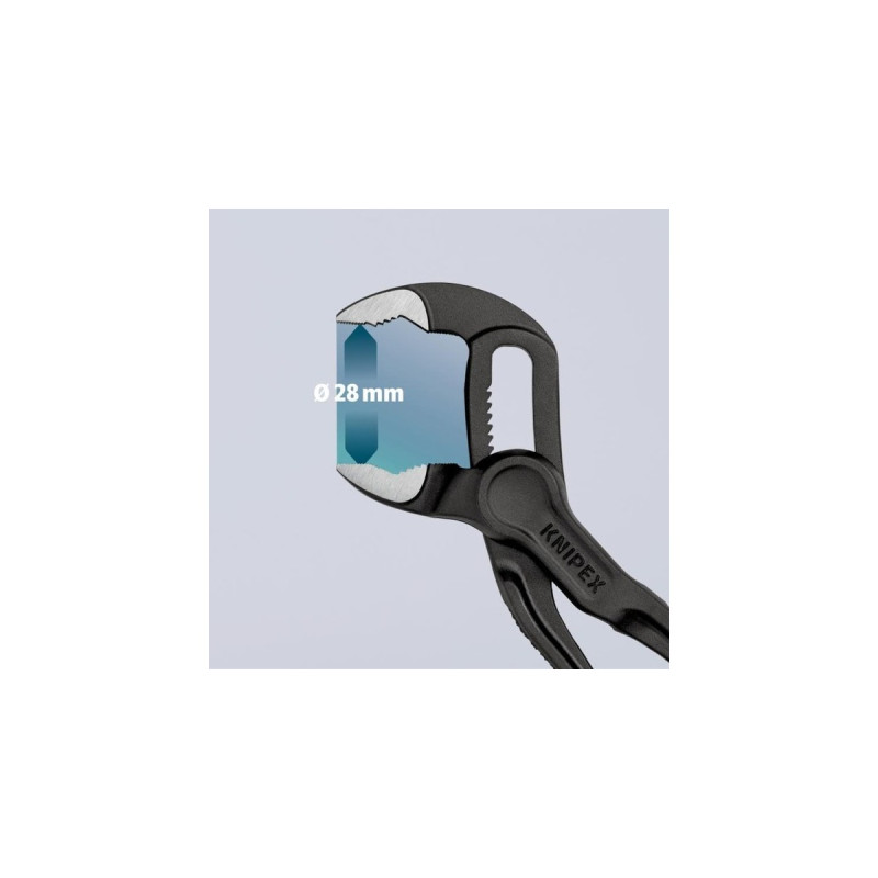 KNIPEX Cobra XS, 87 00 100, 100mm, Rohr- / Wasserpumpen-Zange(schwarz, Wasserpumpenzange, 11-fach verstellbar)