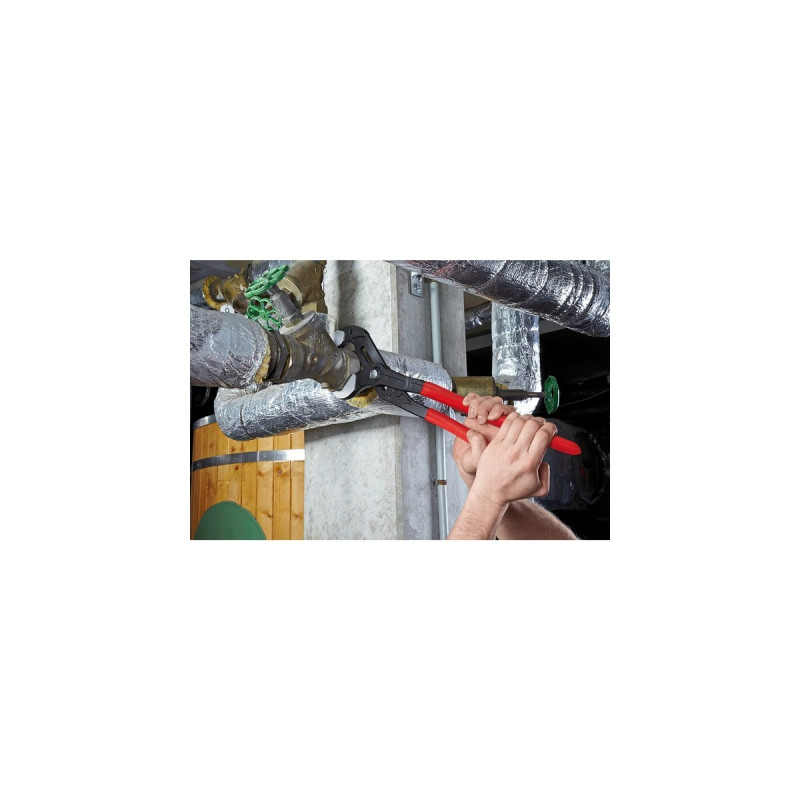 KNIPEX Cobra XXL 87 01 560, 560mm, Rohr- / Wasserpumpen-Zange(schwarz/rot, Wasserpumpenzange, 20-fach verstellbar)