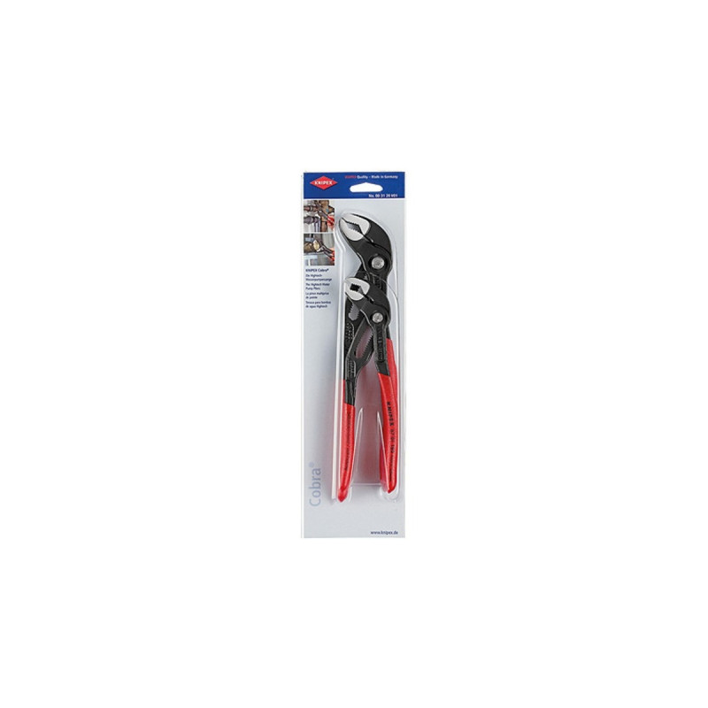 KNIPEX Cobra Zangen-Set 003120V01, 2-teilig(rot/schwarz)