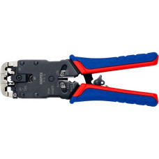 KNIPEX Crimpzange 97 51 12 SB(blau/rot, RJ-10, RJ-11/12 und RJ-45-Stecker)