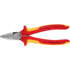 KNIPEX Crimpzange 97 78 180(für Aderendhülsen 0,25 bis 16mm², VDE)