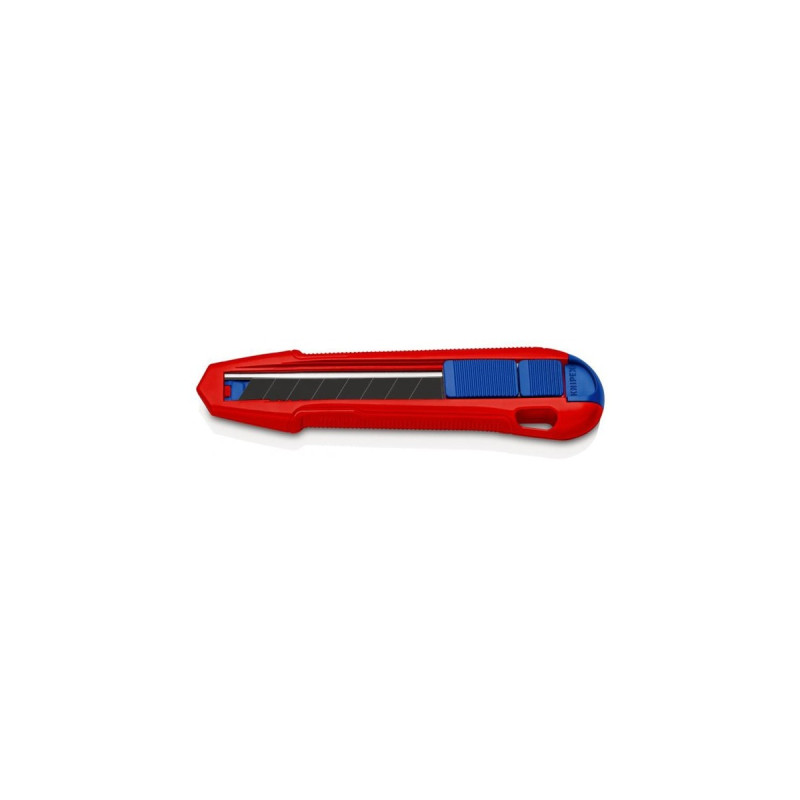 KNIPEX CutiX Universalmesser, Teppichmesser(rot/blau, inkl. 2 Klingen)