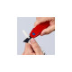 KNIPEX CutiX Universalmesser, Teppichmesser(rot/blau, inkl. 2 Klingen)