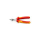 KNIPEX Electronic Super Knips 78 06 125, Elektronik-Zange(rot/gelb, mit Öffnungsfeder und Öffnungsbegrenzung)