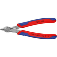 KNIPEX Electronic Super Knips 78 13 125, Elektronik-Zange(grau, mit Öffnungsfeder)
