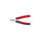 KNIPEX Electronic Super Knips 78 23 125, Elektronik-Zange(rot/blau, mit Öffnungsfeder)