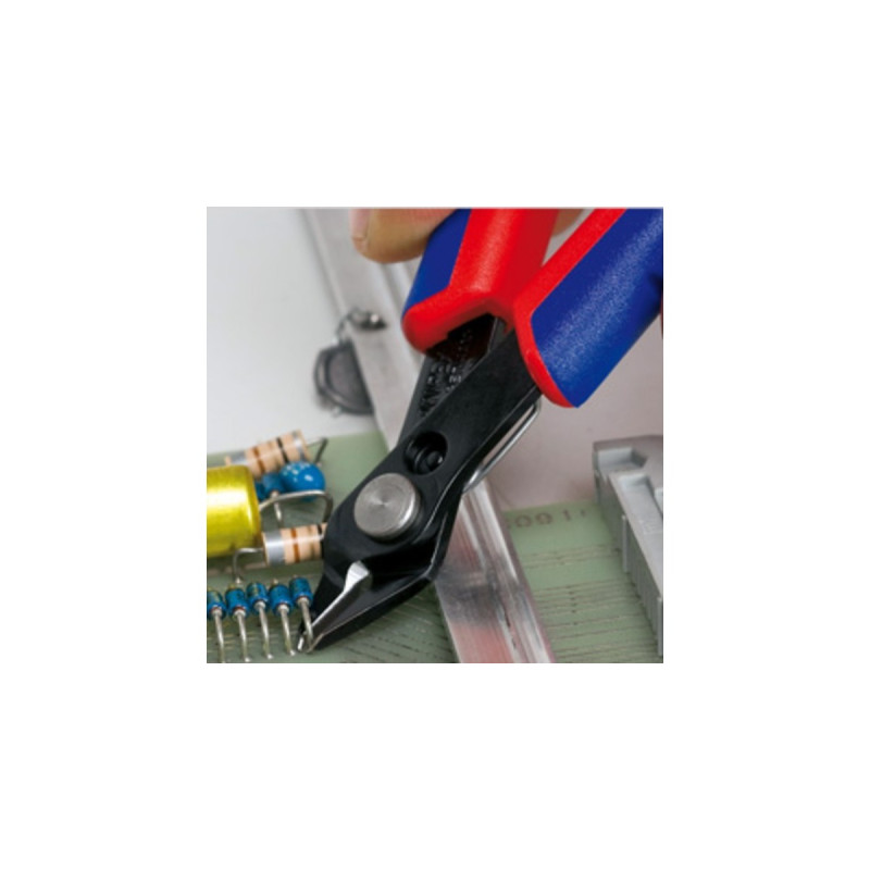 KNIPEX Electronic Super Knips 78 31 125 , Elektronik-Zange(blau, mit Öffnungsfeder und Öffnungsbegrenzung)