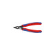 KNIPEX Electronic Super Knips 78 41 125, Elektronik-Zange(rot/blau, mit Öffnungsfeder)