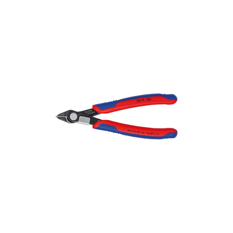 KNIPEX Electronic Super Knips 78 71 125, Elektronik-Zange(Gelenk mit Edelstahlniet, Drahtklemme)