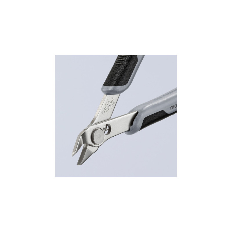 KNIPEX Electronic Super Knips ESD, 78 03 125 ESD, Elektronik-Zange(grau, mit Öffnungsfeder)