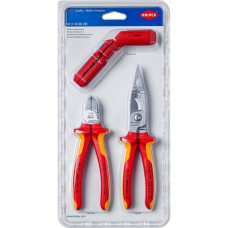 KNIPEX Elektro-Installationsset, 3-teilig, Zangen-Set(rot/gelb)