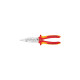 KNIPEX Elektro-Installationszange VDE 13 86 200(schlanke Bauform, geschraubtes Gelenk, VDE-geprüft)