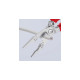 KNIPEX Elektro-Installationszange VDE 13 96 200(schlanke Bauform, geschraubtes Gelenk, VDE-geprüft)