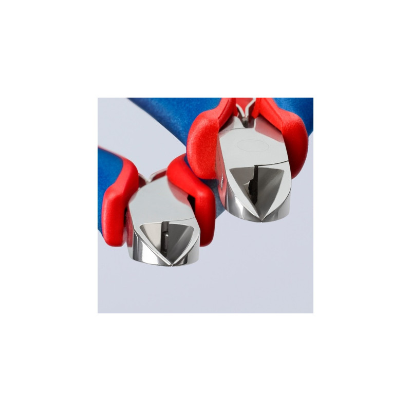 KNIPEX Elektronik-Seitenschneider 77 02 115, Schneid-Zange(rot/blau, Länge 115mm)