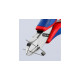 KNIPEX Elektronik-Seitenschneider 77 02 115, Schneid-Zange(rot/blau, Länge 115mm)