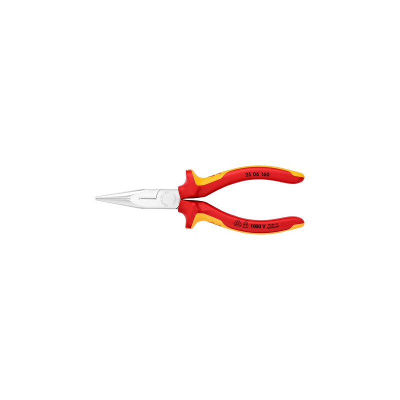 KNIPEX Flachrundzange 25 06 160 , Greifzange(gezahnte Griffflächen)