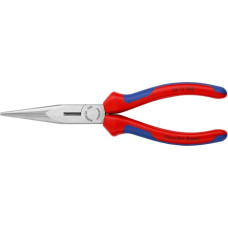 KNIPEX Flachrundzange 26 12 200, Greifzange(rot/blau, gezahnte Griffflächen)