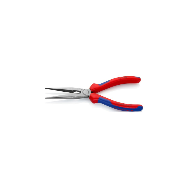 KNIPEX Flachrundzange 26 12 200, Greifzange(rot/blau, gezahnte Griffflächen)