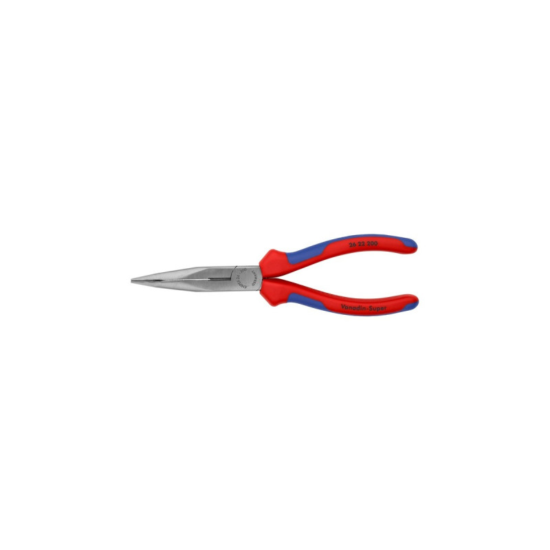 KNIPEX Flachrundzange 26 22 200 , Greifzange(gezahnte Griffflächen)