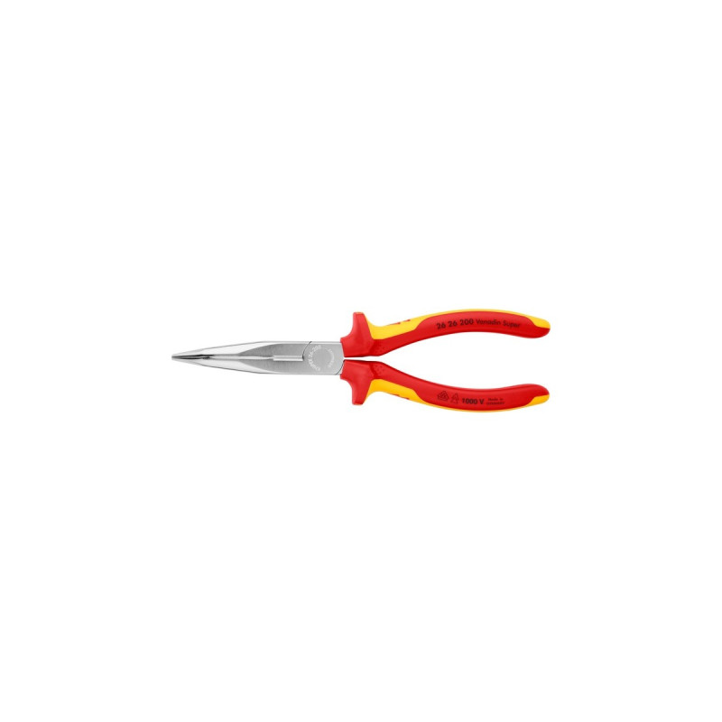 KNIPEX Flachrundzange 26 26 200 , Greifzange(gezahnte Griffflächen)