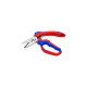KNIPEX Gewinkelte Elektrikerschere 95 05 20 SB(rot/blau)