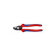 KNIPEX Kabelschere 95 12 165 , Schneid-Zange(für Cu- und Al-Kabel, Klemmschutz)