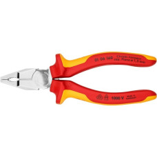 KNIPEX Kombizange 01 06 160 VDE(rot/gelb, Griffe isoliert, VDE-geprüft)