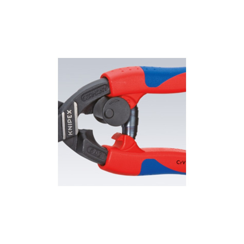 KNIPEX Kompakt-Bolzenschneider CoBolt 71 12 200 , Schneid-Zange(mit Öffnungsfeder und Verriegelung)