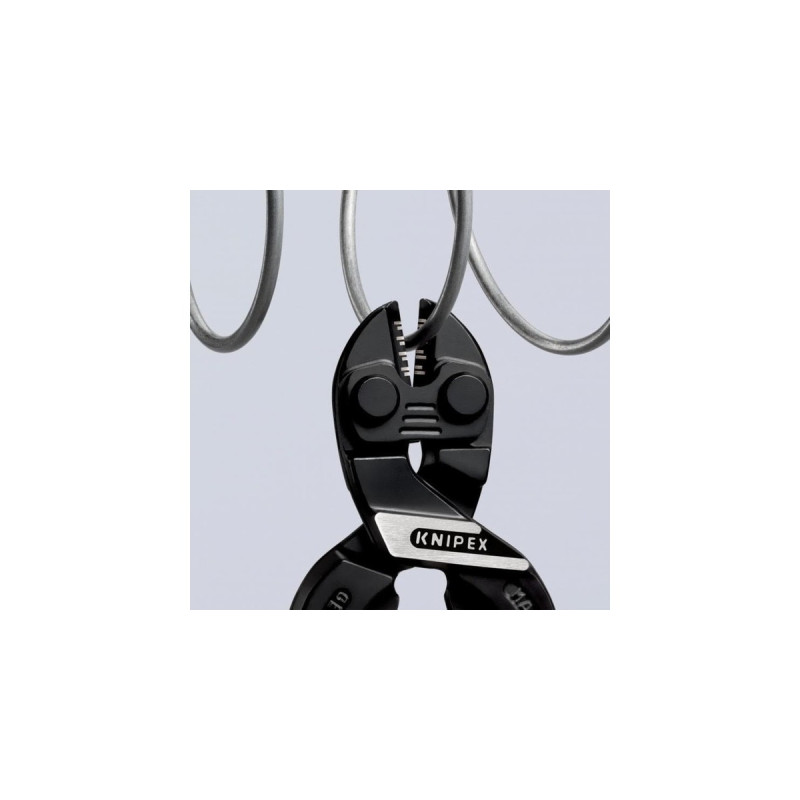 KNIPEX Kompakt-Bolzenschneider CoBolt S 71 01 160, Schneid-Zange(rot, Länge 160mm)