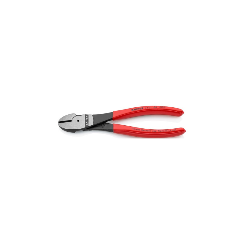 KNIPEX Kraft-Seitenschneider 74 01 180, Schneid-Zange(rot)