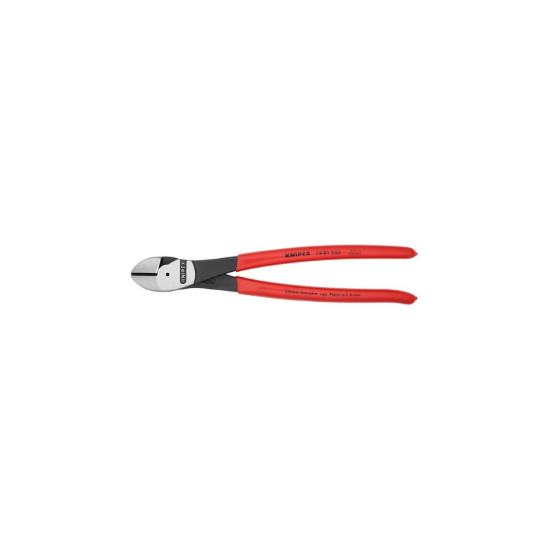 KNIPEX Kraft-Seitenschneider 74 01 250, Schneid-Zange(rot)