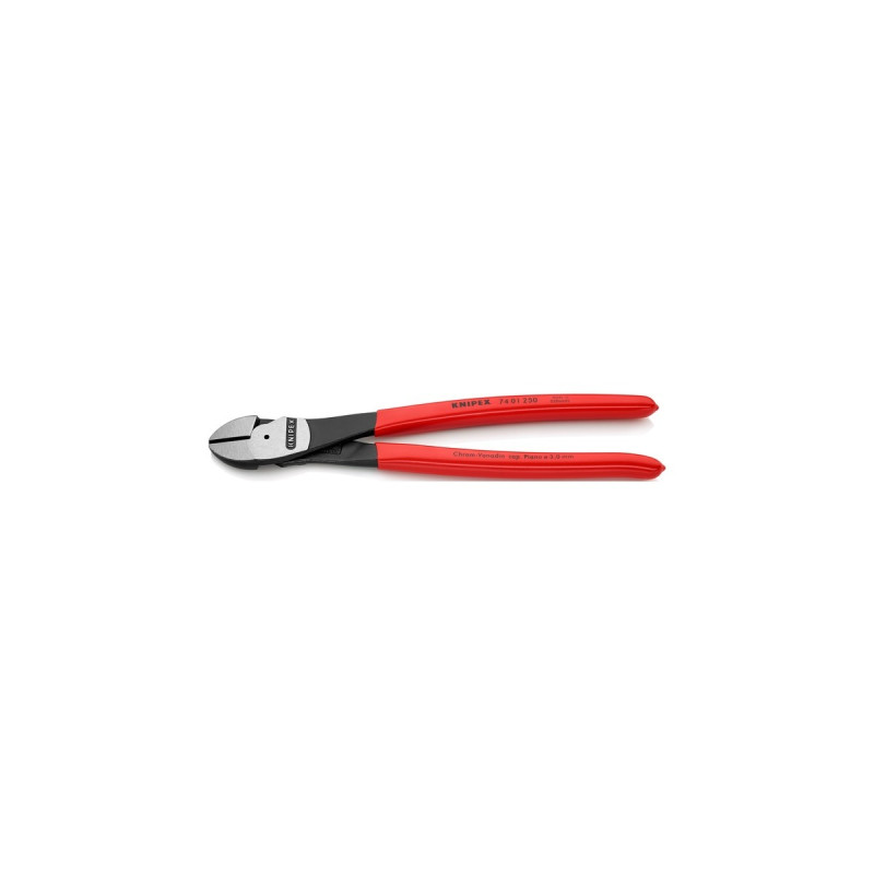 KNIPEX Kraft-Seitenschneider 74 01 250, Schneid-Zange(rot)