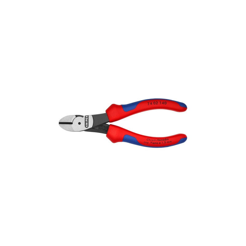 KNIPEX Kraft-Seitenschneider 74 02 140, Schneid-Zange(rot)