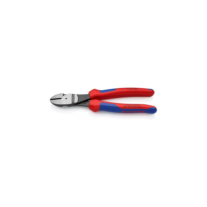 KNIPEX Kraft-Seitenschneider 74 02 200, Schneid-Zange(angeschmiedete Gelenkachse)