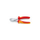 KNIPEX Kraft-Seitenschneider 74 06 180, Schneid-Zange(rot/gelb, VDE-geprüft)