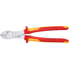 KNIPEX Kraft-Seitenschneider 74 06 250 VDE, Schneid-Zange(rot/gelb, Länge 250mm, VDE-geprüft)