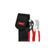 KNIPEX Mini-Zangenset, in Werkzeug-Gürteltasche, Zangen-Set(rot/schwarz, 2-teilig)