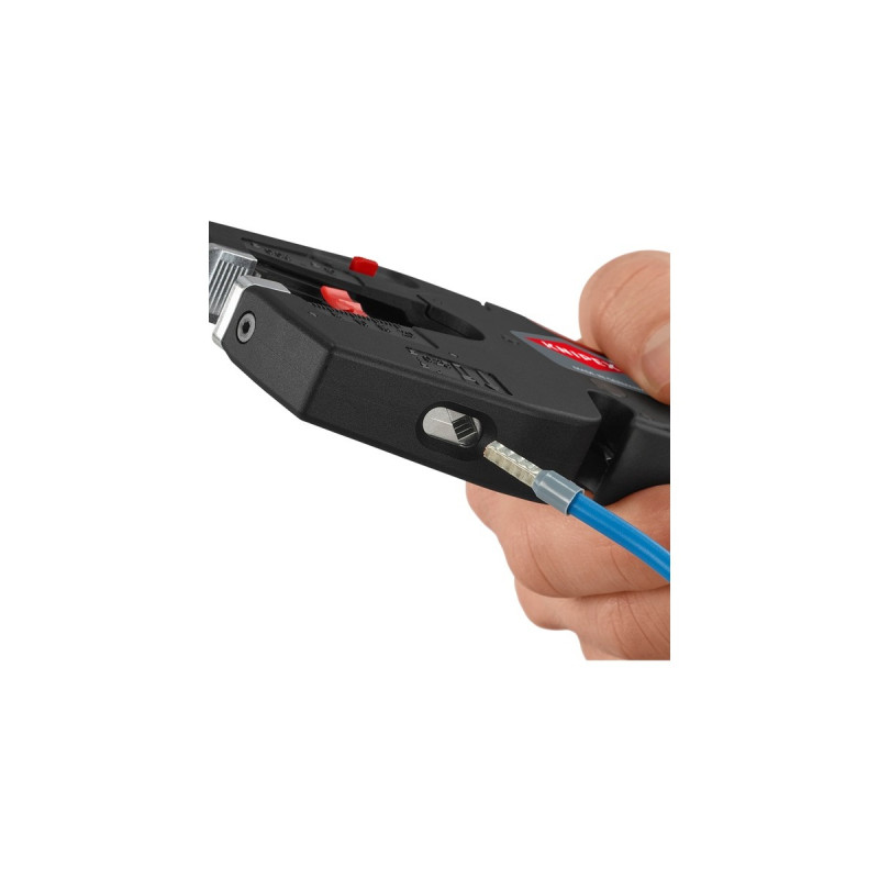 KNIPEX NexStrip Elektriker-Multiwerkzeug, Abisolier-Zange(schwarz/rot)