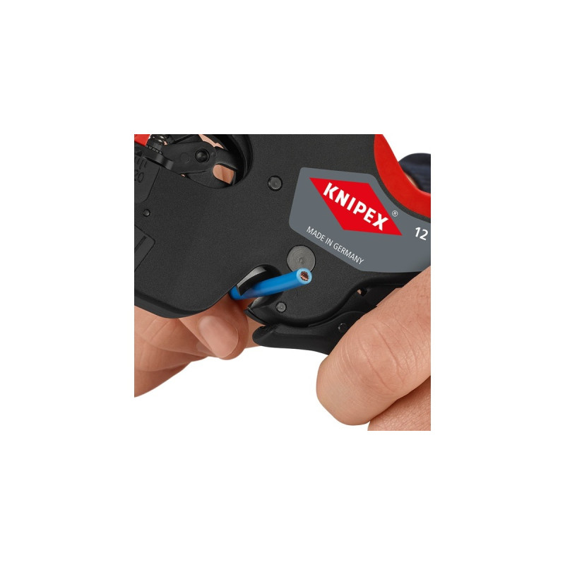 KNIPEX NexStrip Elektriker-Multiwerkzeug, Abisolier-Zange(schwarz/rot)