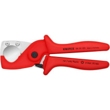 KNIPEX PlastiCut Rohrschneider 90 20 185(rot, für Schläuche und Schutzrohre)