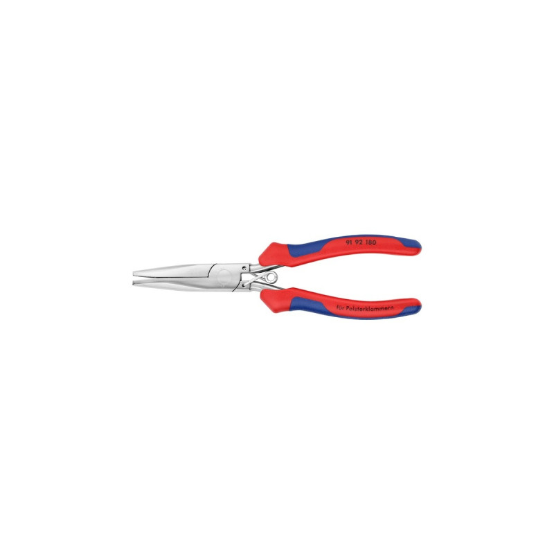 KNIPEX Polsterklammerzange 91 92 180(rot/blau, Länge 185mm)