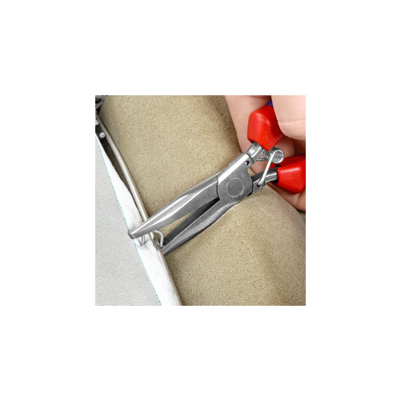 KNIPEX Polsterklammerzange 91 92 180(rot/blau, Länge 185mm)