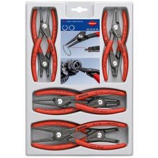 KNIPEX Präzisions-Sicherungsringzangen-Set 00 20 04 SB(rot, 8-teilig)