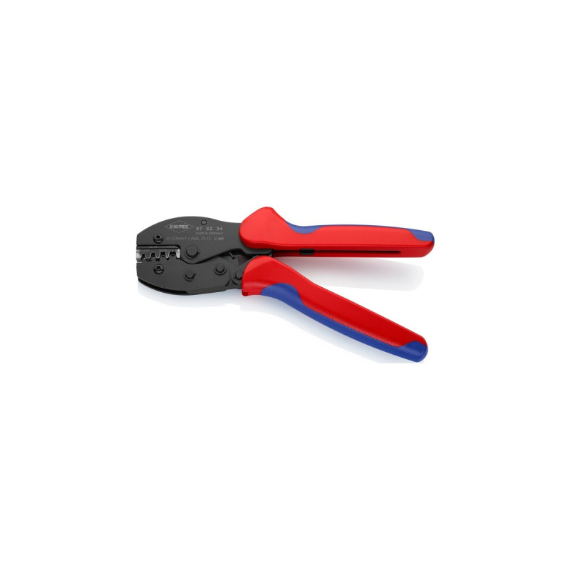 KNIPEX PreciForce Crimpzange 97 52 34 SB(rot/blau, Crimpen 0,1 - 2,5mm²)