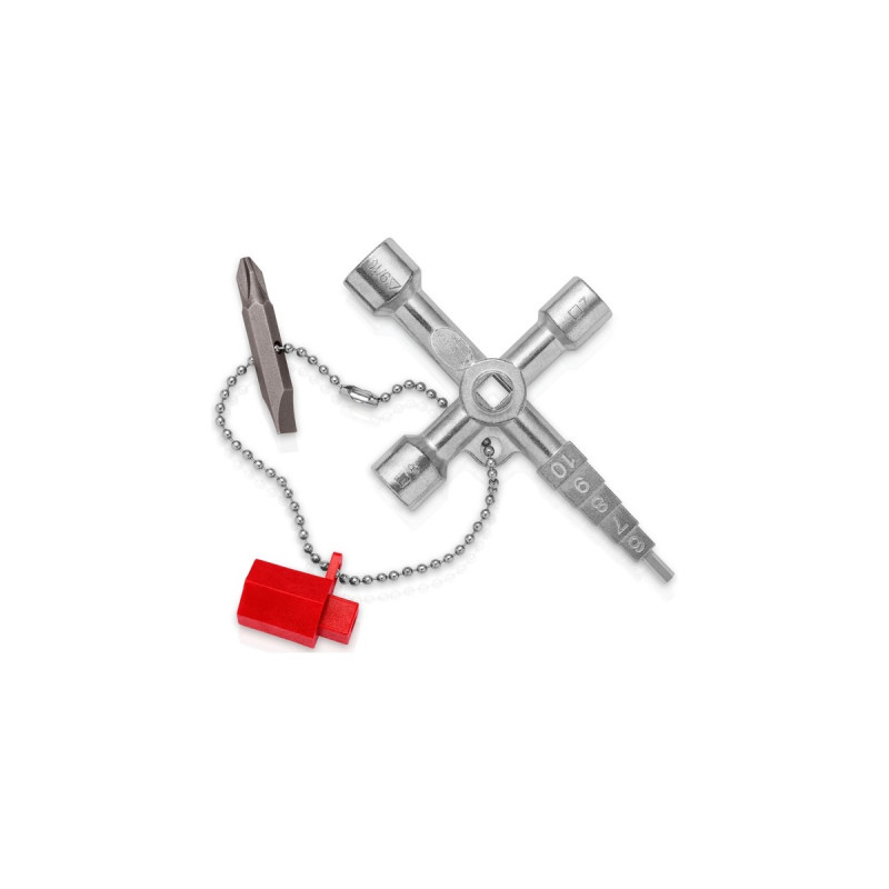 KNIPEX Profi-Key 00 11 04, Steckschlüssel(für gängige Absperrsysteme)
