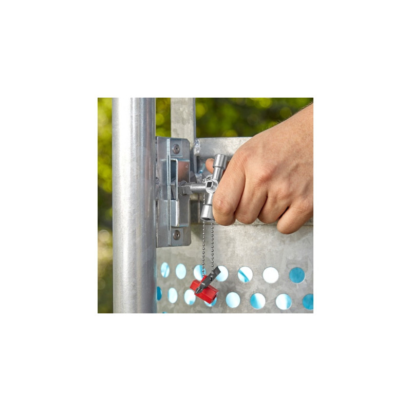 KNIPEX Profi-Key 00 11 04, Steckschlüssel(für gängige Absperrsysteme)