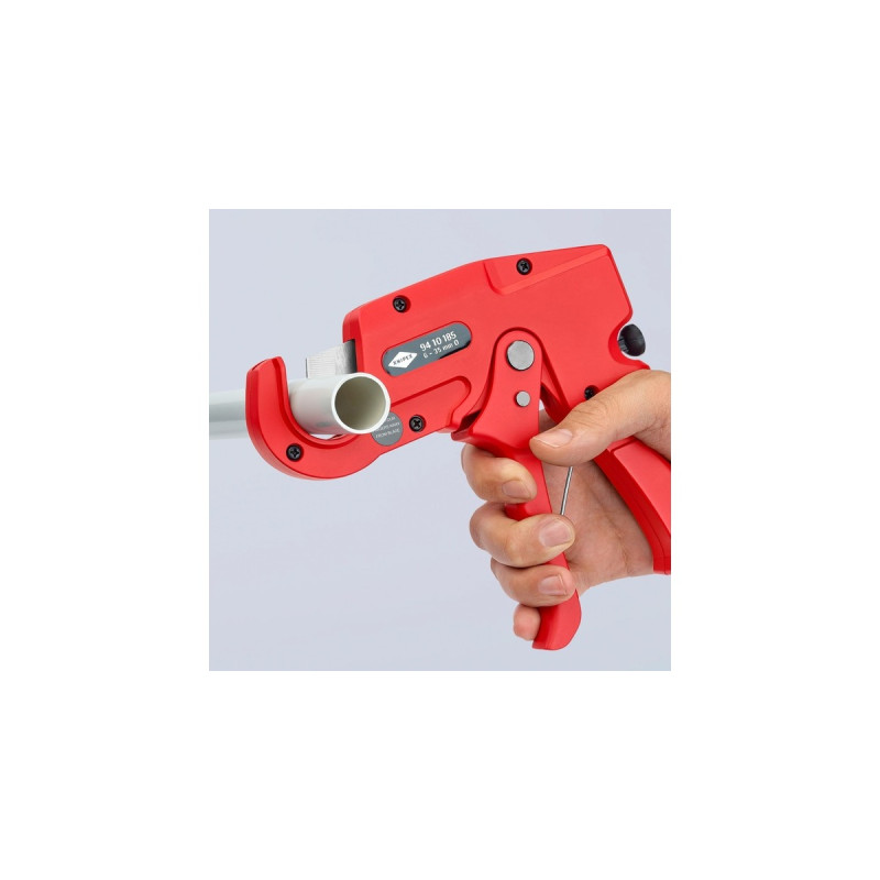 KNIPEX Rohrschneider 94 10 185(rot, für Kunststoffrohre)